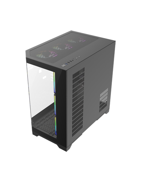 Carcasă PC Gamemax HYPE-A, Midi-Tower, Fără PSU, Negru