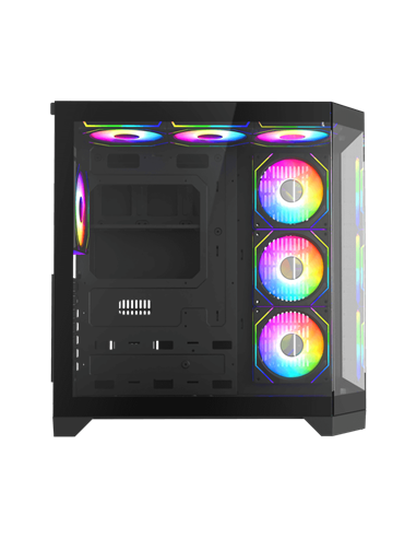 Компьютерный корпус Gamemax HYPE-A, Midi-Tower, Без блока питания, Чёрный