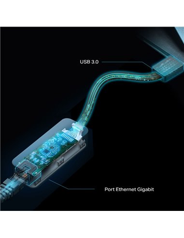Adaptor de rețea TP-LINK UE306, Negru