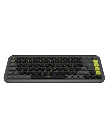 Клавиатура Logitech POP ICON, Беспроводное, Графит | Зеленый
