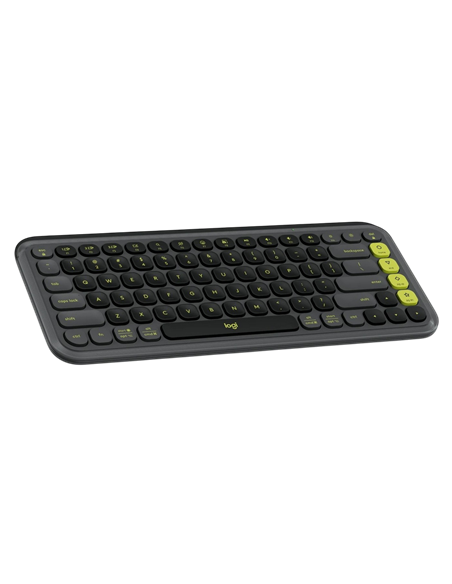 Клавиатура Logitech POP ICON, Беспроводное, Графит | Зеленый