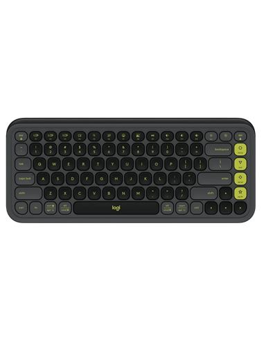 Клавиатура Logitech POP ICON, Беспроводное, Графит | Зеленый