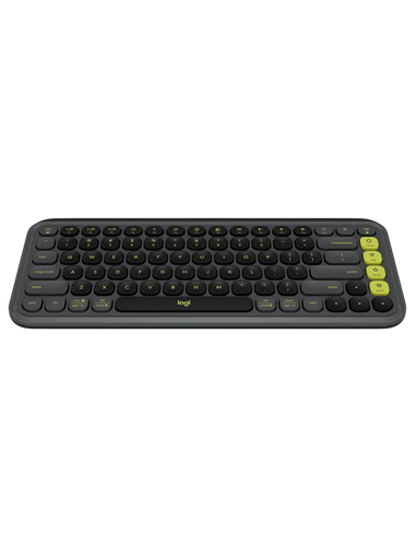 Клавиатура Logitech POP ICON, Беспроводное, Графит | Зеленый