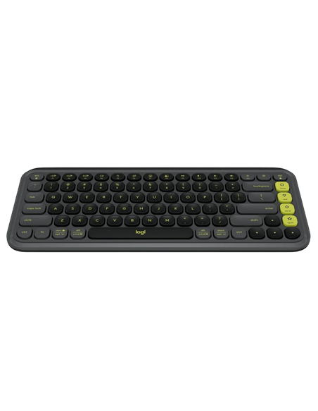 Клавиатура Logitech POP ICON, Беспроводное, Графит | Зеленый
