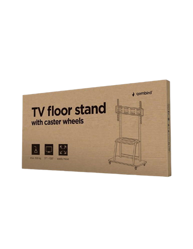 Suport pentru TV pe picior Gembird TVS-100F-01, Negru