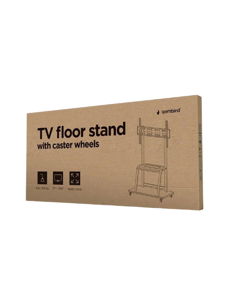 Suport pentru TV pe picior Gembird TVS-100F-01, Negru