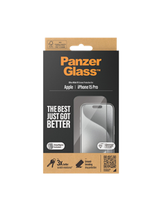 Защитное стекло PanzerGlass iPhone 15 Pro UWF wA, Прозрачный 2