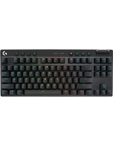 Tastatură Logitech G Pro X TKL, Cu fir / Fără fir, Negru