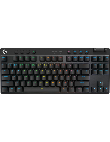 Tastatură Logitech G Pro X TKL, Cu fir / Fără fir, Negru
