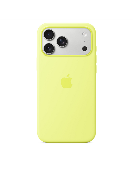 Чехол Apple iPhone 17 Pro Max Silicone Case with MagSafe, Neon Yellow