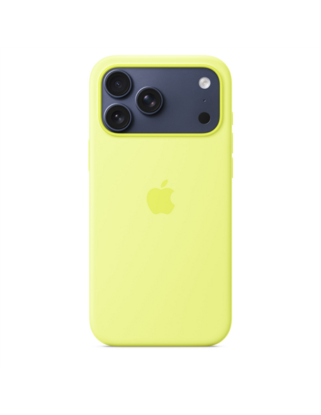 Чехол Apple iPhone 17 Pro Max Silicone Case with MagSafe, Neon Yellow