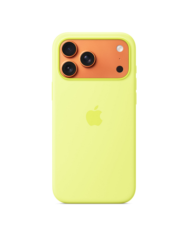 Чехол Apple iPhone 17 Pro Max Silicone Case with MagSafe, Neon Yellow