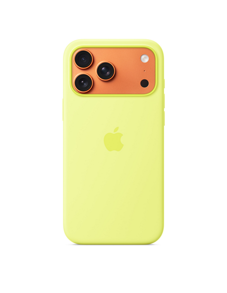 Чехол Apple iPhone 17 Pro Max Silicone Case with MagSafe, Neon Yellow