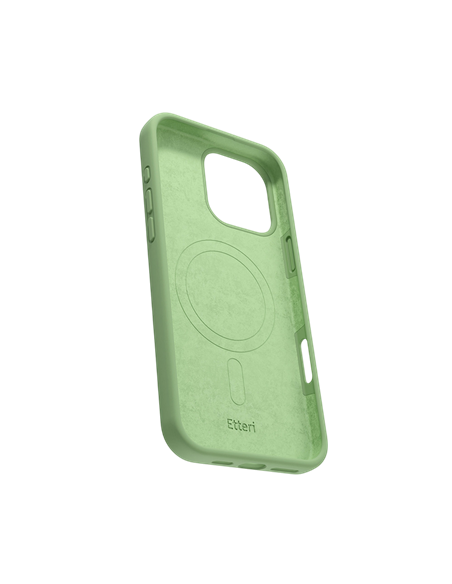 Чехол Etteri Silicone Mag для Apple iPhone 16 Pro Max, Светло-зеленый