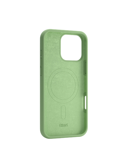 Чехол Etteri Silicone Mag для Apple iPhone 16 Pro Max, Светло-зеленый