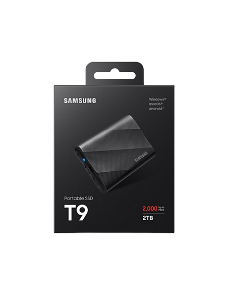 SSD portabil extern Samsung T9, 2 TB, Negru (MU-PG2T0B/EU)