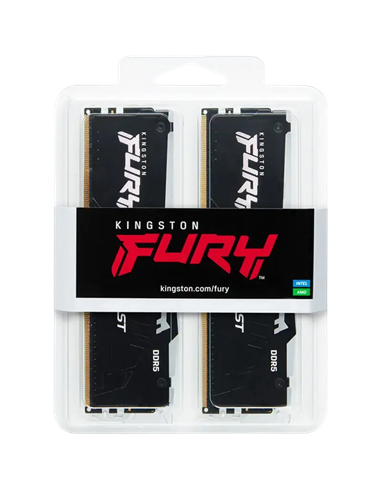 Оперативная память Kingston FURY Beast RGB, DDR5 SDRAM, 5600 МГц, 128ГБ, KF556C36BBEAK2-128
