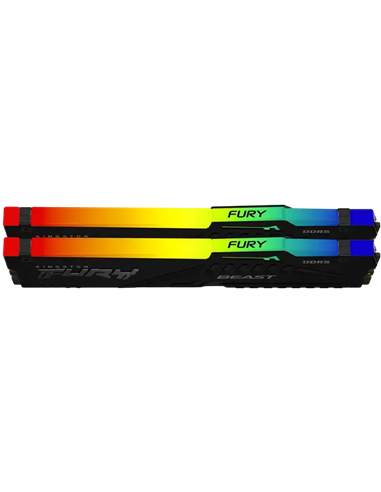 Memorie RAM Kingston FURY Beast RGB, DDR5 SDRAM, 5600 MHz, 128GB, KF556C36BBEAK2-128