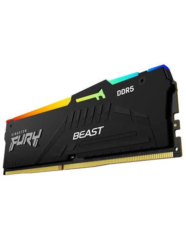 Оперативная память Kingston FURY Beast RGB, DDR5 SDRAM, 5600 МГц, 128ГБ, KF556C36BBEAK2-128