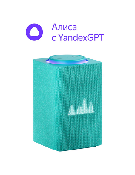 Умная колонка Yandex Station Max YNDX-00053, YandexGPT, Zigbee, Бирюзовый