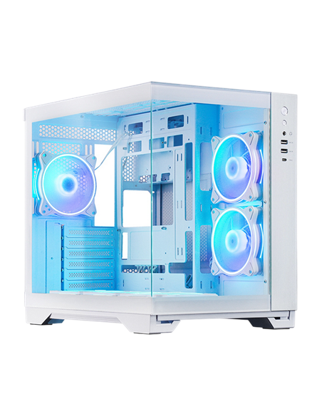 Компьютерный корпус Chieftec Visio, Midi-Tower, Без блока питания, Белый