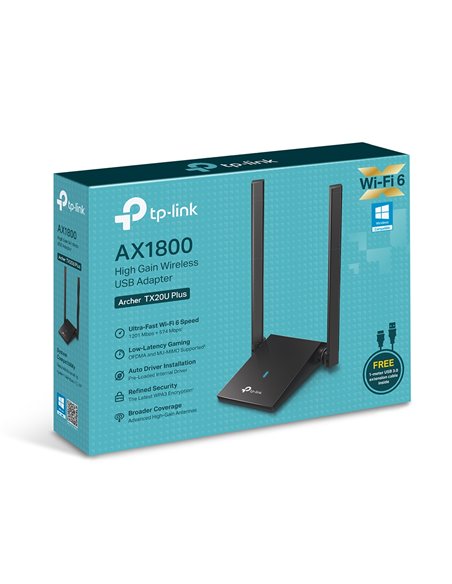 Adapter USB  TP-LINK Archer TX20U Plus, 