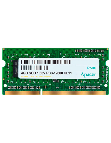 Оперативная память Apacer AS04GFA60CATBGJ, DDR3 SDRAM, 1600 МГц, 4Гб