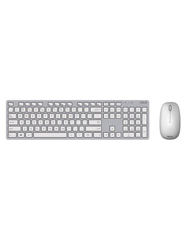 Set Tastatură + Mouse ASUS W5000, Fără fir, Alb