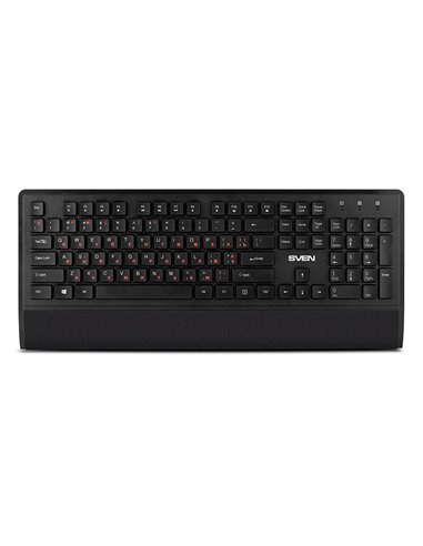 Set Tastatură + Mouse + Mouse Pad SVEN KB-C3800W, Fără fir, Negru