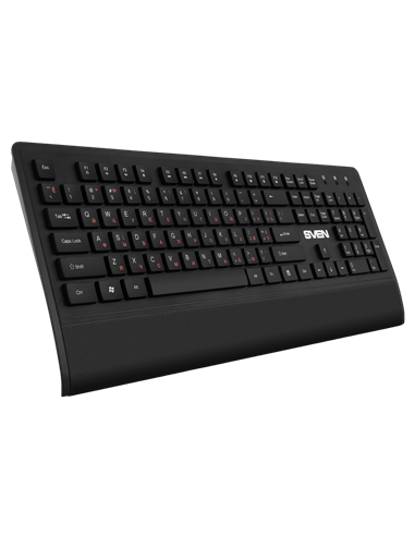 Set Tastatură + Mouse + Mouse Pad SVEN KB-C3800W, Fără fir, Negru