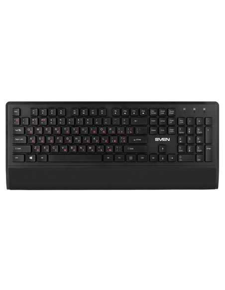 Set Tastatură + Mouse + Mouse Pad SVEN KB-C3800W, Fără fir, Negru