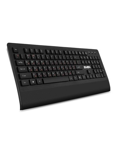 Set Tastatură + Mouse + Mouse Pad SVEN KB-C3800W, Fără fir, Negru