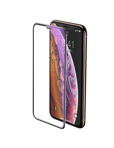 Sticlă de protecție Cellularline Tempered Glass for iPhone X/XS/11 Pro, Negru