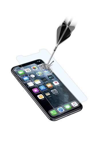 Защитное стекло Cellularline Tempered Glass for iPhone 11 Pro Max/ XS Max, Чёрный
