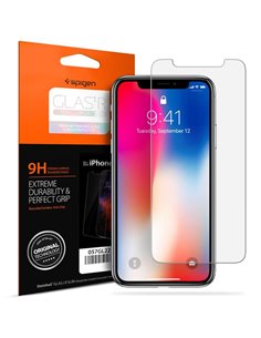 Защитное стекло Spigen iPhone 11 Pro/XS/X GLAS.tR SLIM HD - Temp, Прозрачный 2