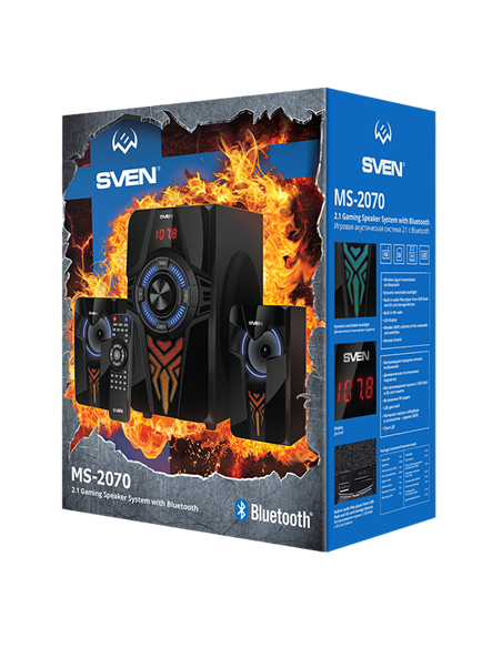 Компьютерные колонки 2.1 SVEN MS-2070, Чёрный