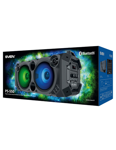 Boxă portabilă SVEN PS-550, Negru
