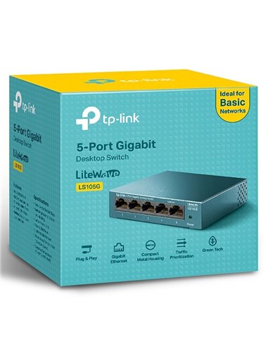 Switch de rețea TP-LINK LS105G, 5x 10/100/1000 Mbps
