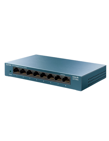 Сетевой коммутатор TP-LINK LS108G, 8x 10/100/1000 Мбит/с