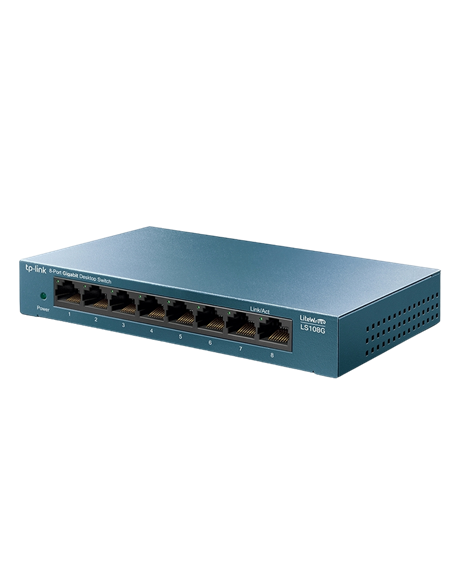 Сетевой коммутатор TP-LINK LS108G, 8x 10/100/1000 Мбит/с