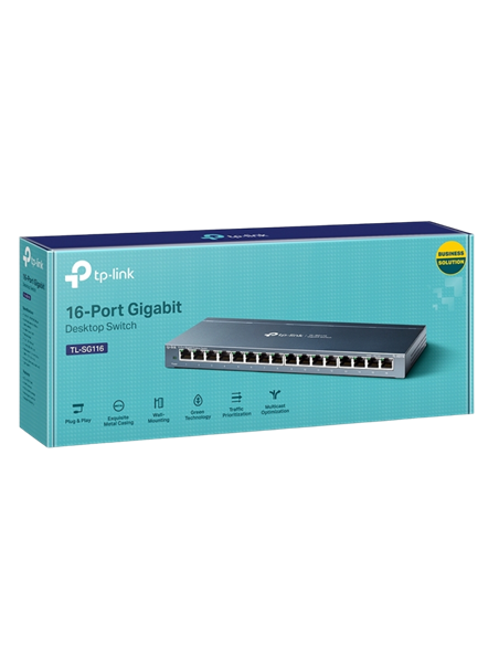 Switch de rețea TP-LINK TL-SG116, 16x 10/100/1000 Mbps