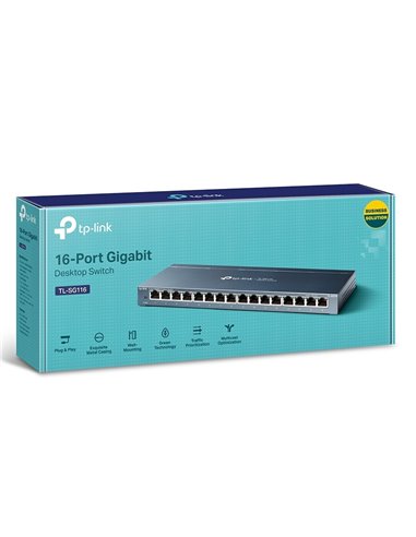 Switch de rețea TP-LINK TL-SG116, 16x 10/100/1000 Mbps
