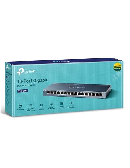 Switch de rețea TP-LINK TL-SG116, 16x 10/100/1000 Mbps