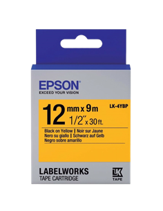 Cartuş de bandă Epson LK-4YBP, 12 mm x 9 m 2