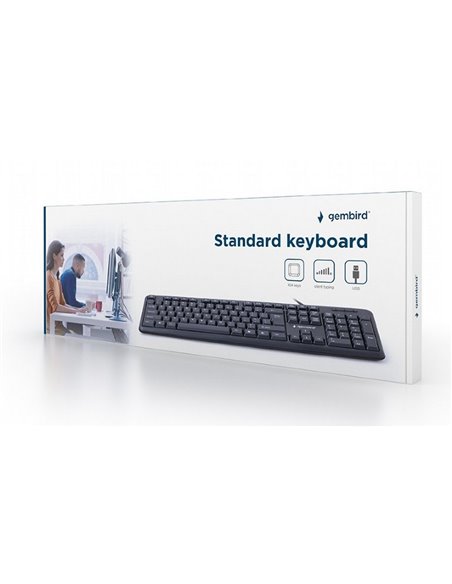 Tastatură Gembird KB-U-103-RU, Cu fir, Negru