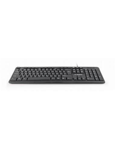 Tastatură Gembird KB-U-103-RU, Cu fir, Negru