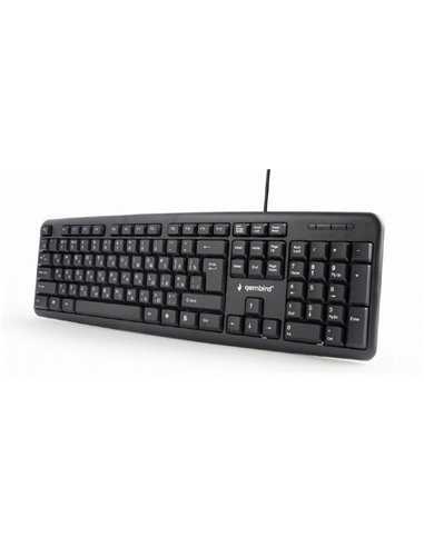 Tastatură Gembird KB-U-103-RU, Cu fir, Negru
