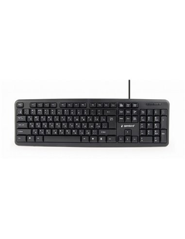 Tastatură Gembird KB-U-103-RU, Cu fir, Negru