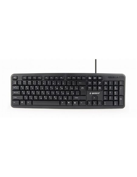 Tastatură Gembird KB-U-103-RU, Cu fir, Negru