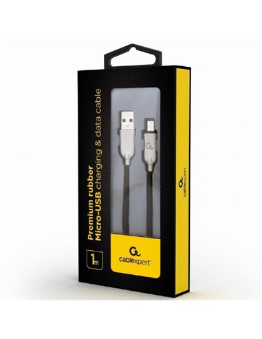 Кабель для зарядки и синхронизации Cablexpert CC-USB2R-AMmBM-1M, USB Type-A/micro-USB, 1м, Чёрный